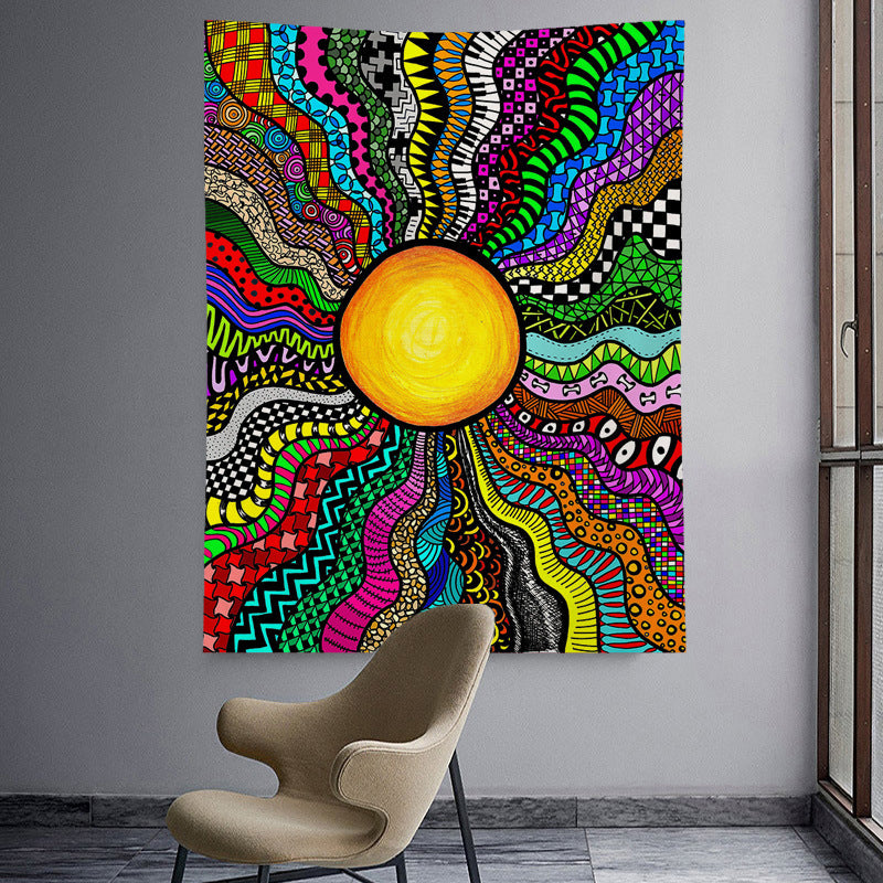 Spaceman Mandala Tapestry – Futuristic Wall Hanging for Modern Interiors