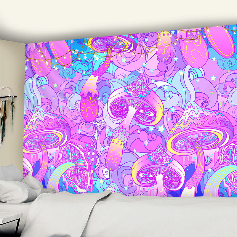 Dream Mushroom Psychedelic Rug – Boho Home Decor Tapestry