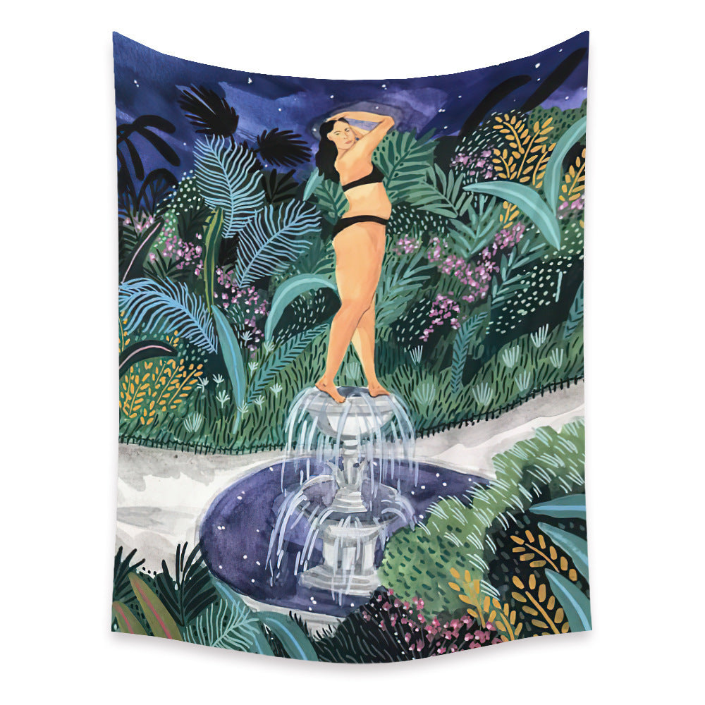 Bedroom Wall Decor Fabric Tapestry – Modern Character Design